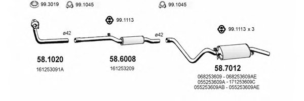 ASSO ART2646 Exhaust System